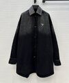 Рубашка Prada женский джинса черный,серебристый 199164