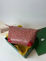 Косметичка Goyard женский кожа бордовый 156911-2