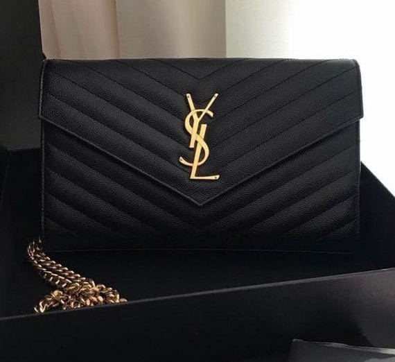 Сумка Saint Laurent женский кожа черный 95194