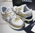 Кроссовки Chanel женский кожа swift бронзовый 101712