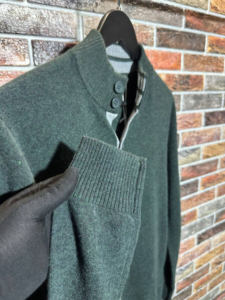 Мужской кардиган Brunello Cucinelli мужской болотный 159105-3