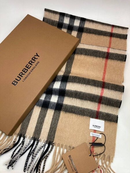 Шарф Burberry женский бежевый 170556