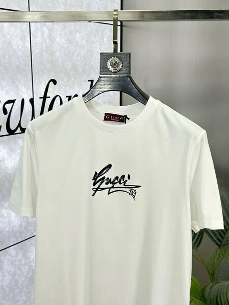 Мужская футболка Gucci мужской белый 191254-3