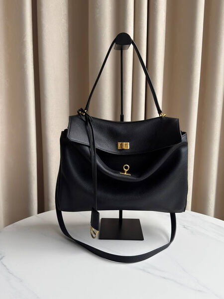 Сумка Balenciaga Rodeo Medium женский кожа черный 189460-2