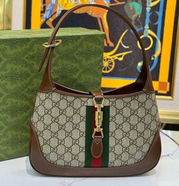 Сумка Gucci женский кожа графитовый 137908