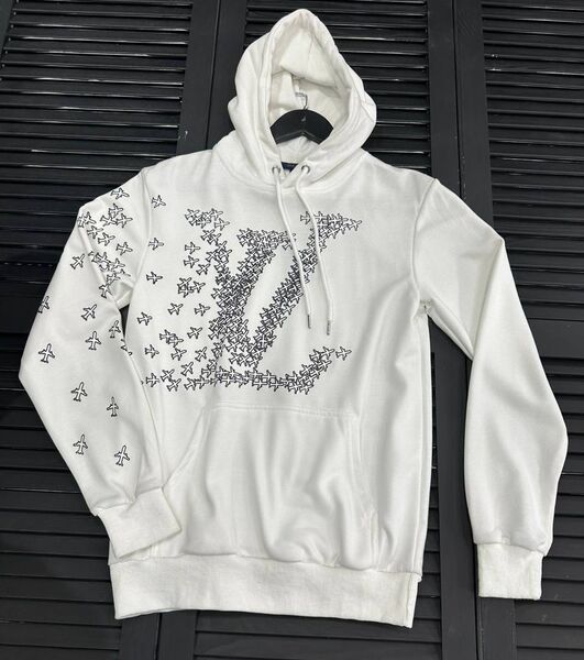 Мужское худи Louis Vuitton мужской белый 132184
