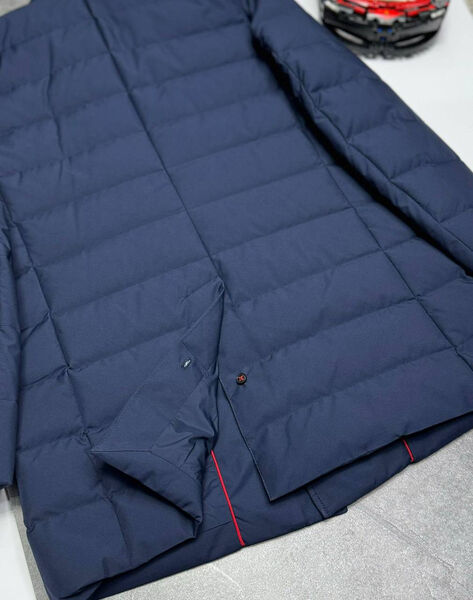 Мужской пуховик Kiton мужской синий 165395-7