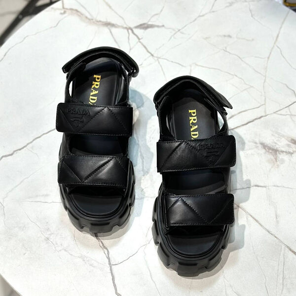 Сандалии Prada женский кожа черный 149195-2