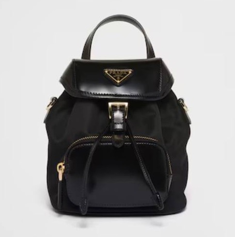 Рюкзак Prada женский кожа черный 129307