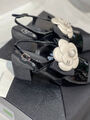 Туфли Chanel женский кожа черный 119055-5