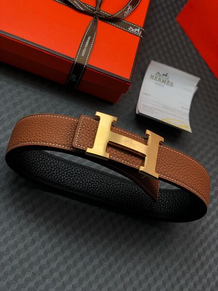 Мужской ремень Hermès мужской кожа 52498-3
