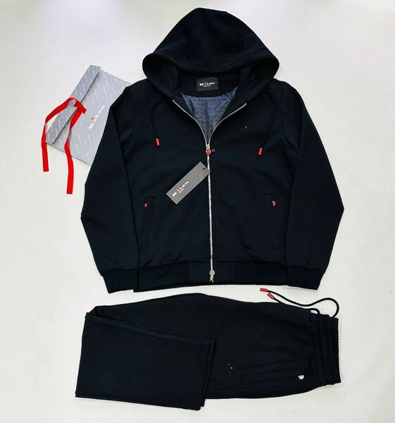 Мужской костюм Kiton мужской черный 168027