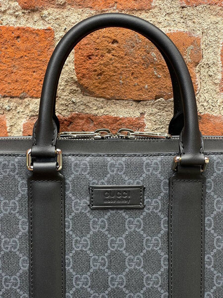 Мужской портфель Gucci мужской канва графитовый 52068-4