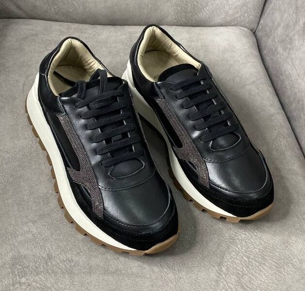 Кроссовки Brunello Cucinelli женский кожа черный 127073