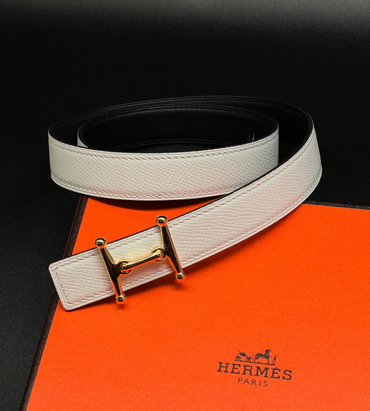 Женский ремень Hermès женский кожа белый 21721-2