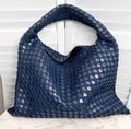 Сумка Bottega Veneta Large Hop женский кожа синий 170355-1