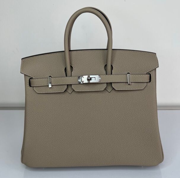 Сумка Hermès Birkin 25 ручная работа женский кожа бежевый 100623