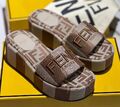 Шлепки Fendi женский текстиль 154789