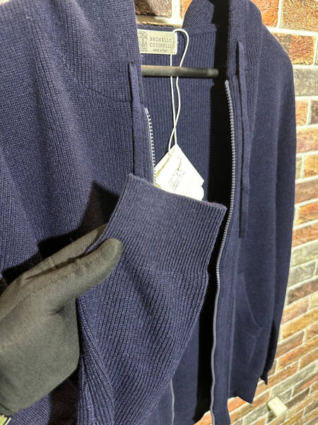 Мужской кардиган Brunello Cucinelli мужской синий 159330-6