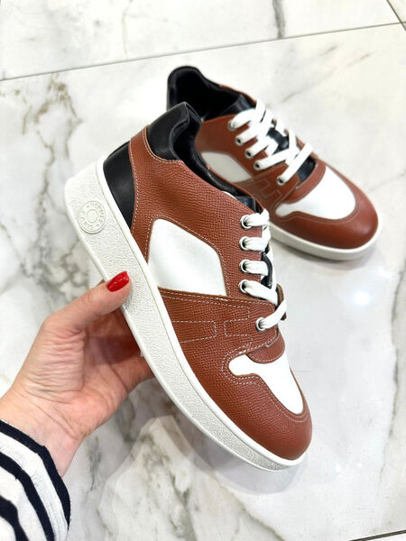 Кеды Hermès женский кожа 99668-3
