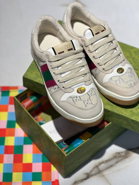 Кеды Gucci женский кожа белый 109690-4