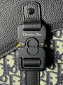 Мужская сумка мессенджер Christian Dior мужской кожа swift черный,белый 133569-8