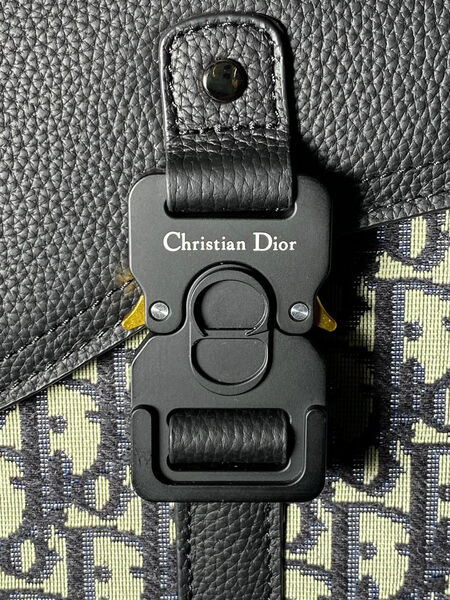 Мужская сумка мессенджер Christian Dior мужской кожа swift черный,белый 133569-8