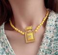 Колье Chanel горчичный 158259-1