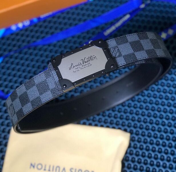 Ремень мужской Louis Vuitton мужской канва синий 63783