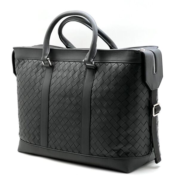Мужской портфель Bottega Veneta мужской кожа черный 52034
