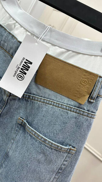 Джинсы Maison Margiela женский джинса бирюзовый 141376-3