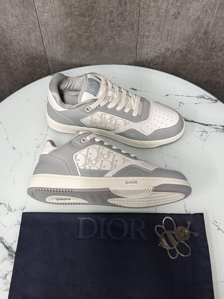 Мужские кроссовки Christian Dior мужской кожа белый 190017-3