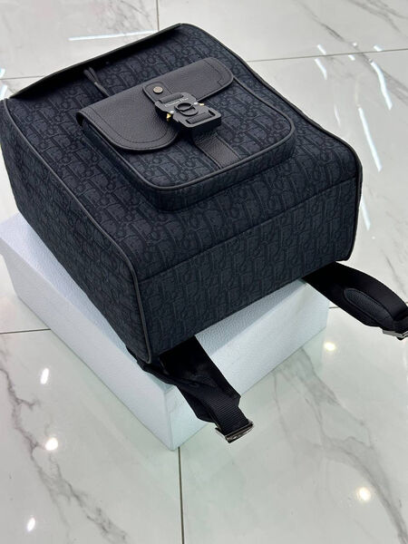 Мужской рюкзак Christian Dior мужской кожа черный 167104-4