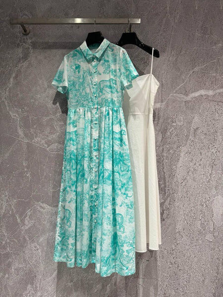 Платье Christian Dior женский бирюзовый 153907-2