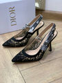 Туфли Christian Dior женский сетка черный 106273-2