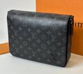 Мужская сумка мессенджер Louis Vuitton мужской кожа черный 129944-1