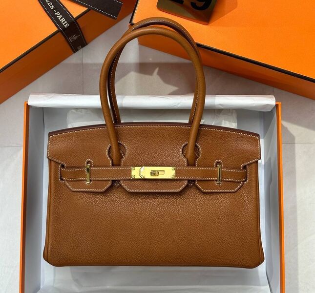 Сумка Hermès Birkin 29 женский кожа бежевый 195021