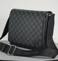 Мужская сумка мессенджер Louis Vuitton мужской кожа графитовый 129943-2