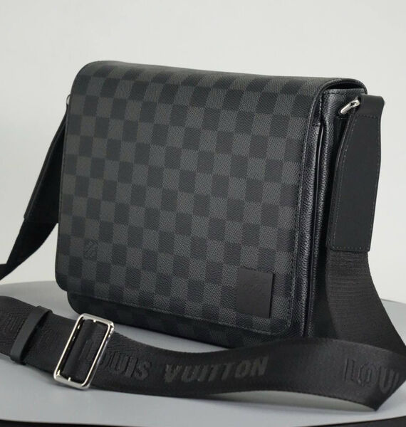 Мужская сумка мессенджер Louis Vuitton мужской кожа графитовый 129943-2