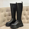 Сапоги Alexander Wang женский кожа черный 135448-2