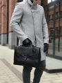 Мужской портфель Bottega Veneta мужской кожа черный 62002-3