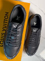 Мужские кроссовки Louis Vuitton мужской кожа черный 172993-10