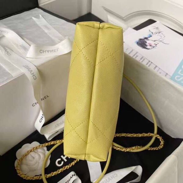 Сумка Chanel 22 женский кожа горчичный 126354-6