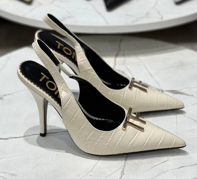 Туфли Tom Ford женский кожа swift графитовый 139530