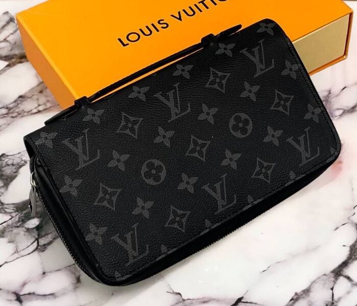 Мужской кошелек Louis Vuitton мужской канва черный 152794