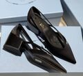 Туфли Prada женский сатин черный 173747-1
