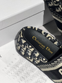 Шлепки Christian Dior женский текстиль черный 88374-2