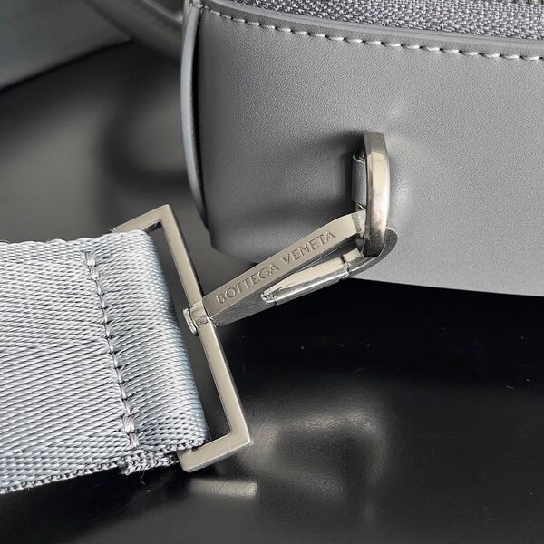 Мужской портфель Bottega Veneta мужской кожа графитовый 120672-6