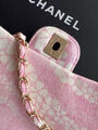 Сумка Chanel женский текстиль розовый 192438-6