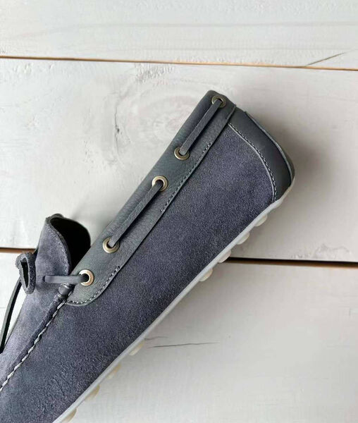 Мужские мокасины Loro Piana мужской замша графитовый 152199-3